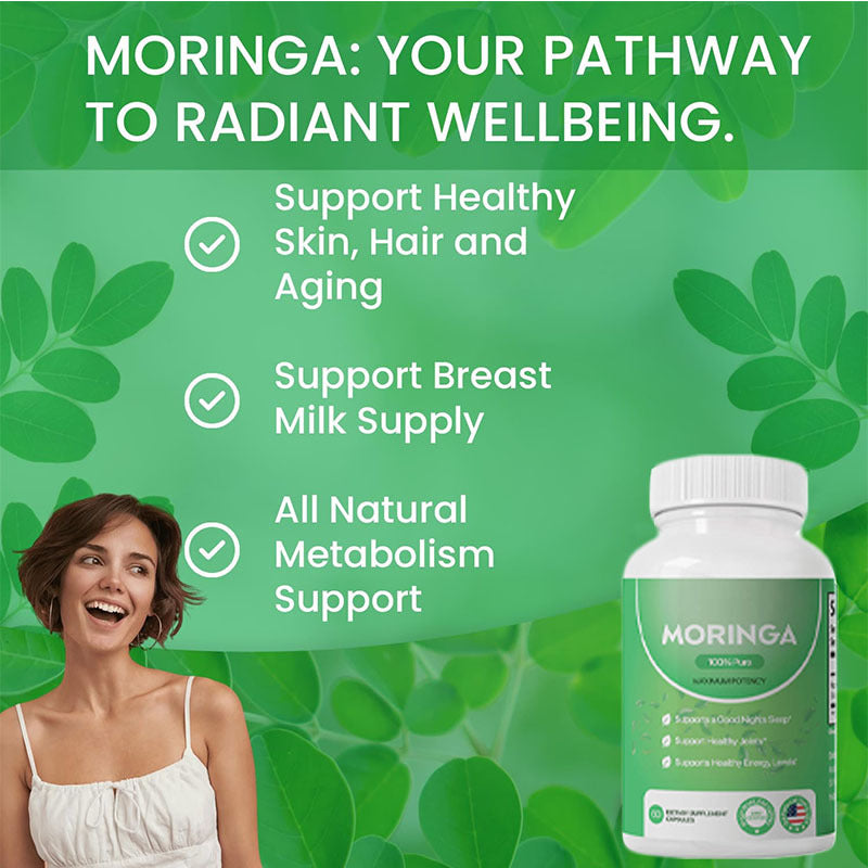 Moringa Capsules for Energy, Metabolism & Immune Support