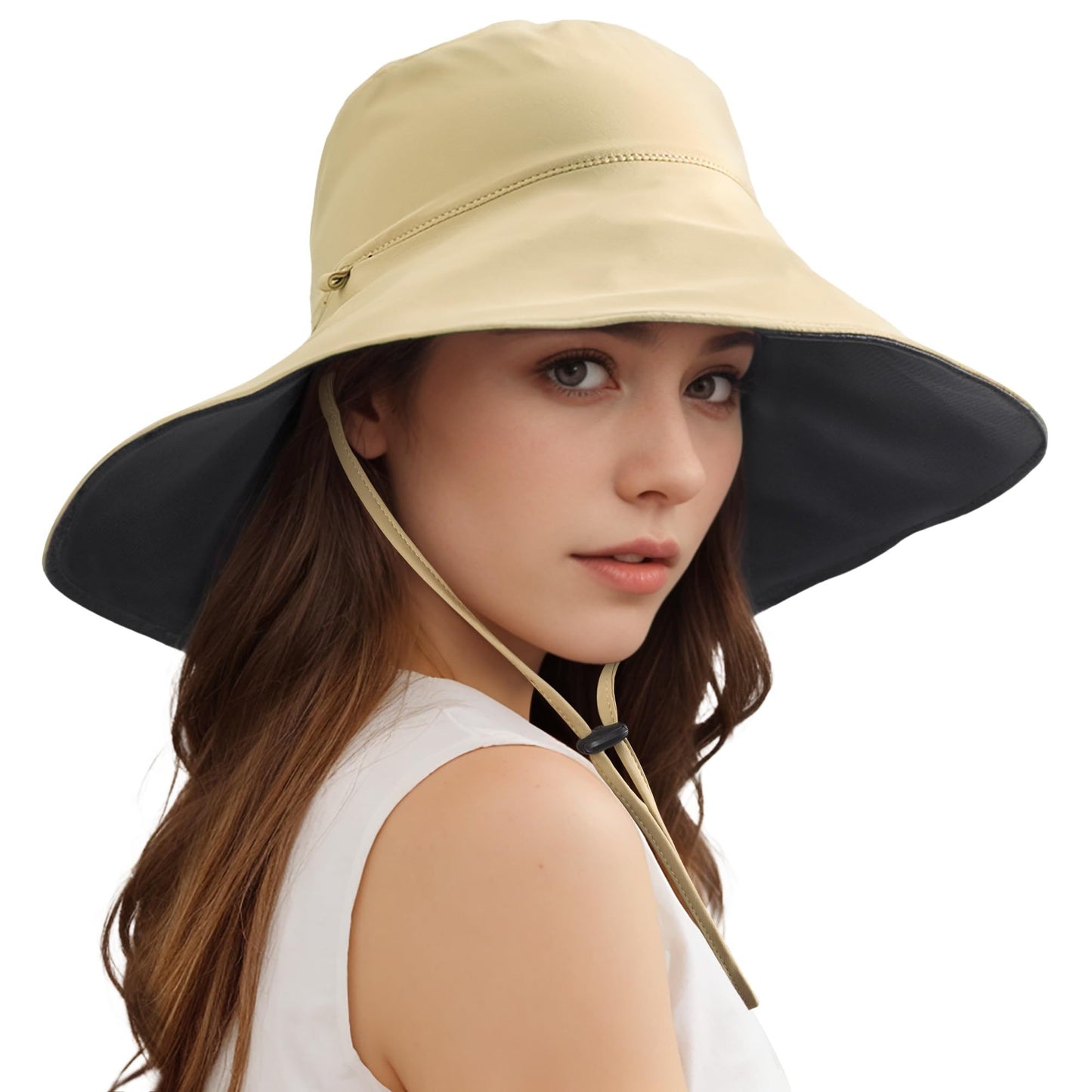 Unisex Wide Brim Double Sided Cooling Bucket Sun Hats