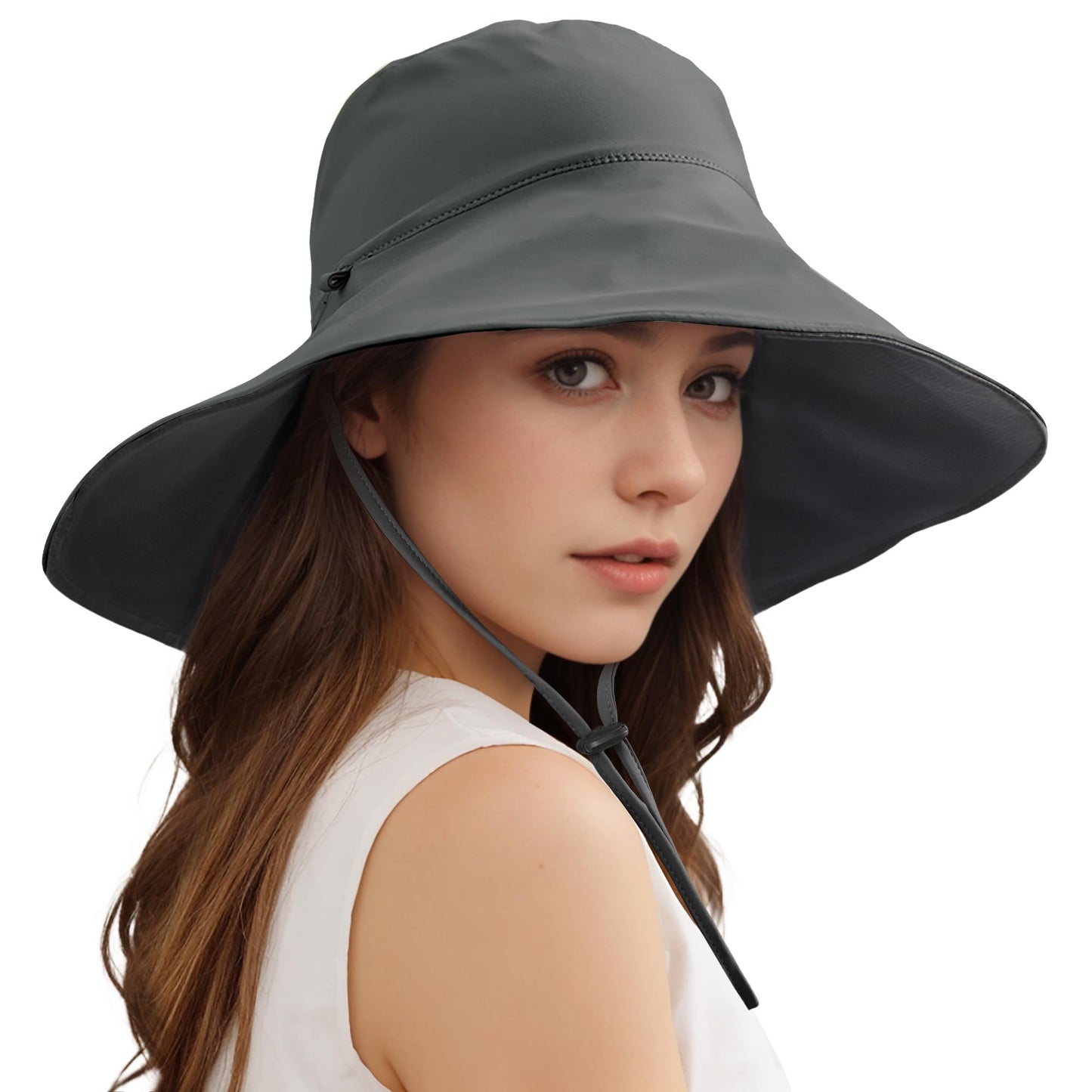 Unisex Wide Brim Double Sided Cooling Bucket Sun Hats