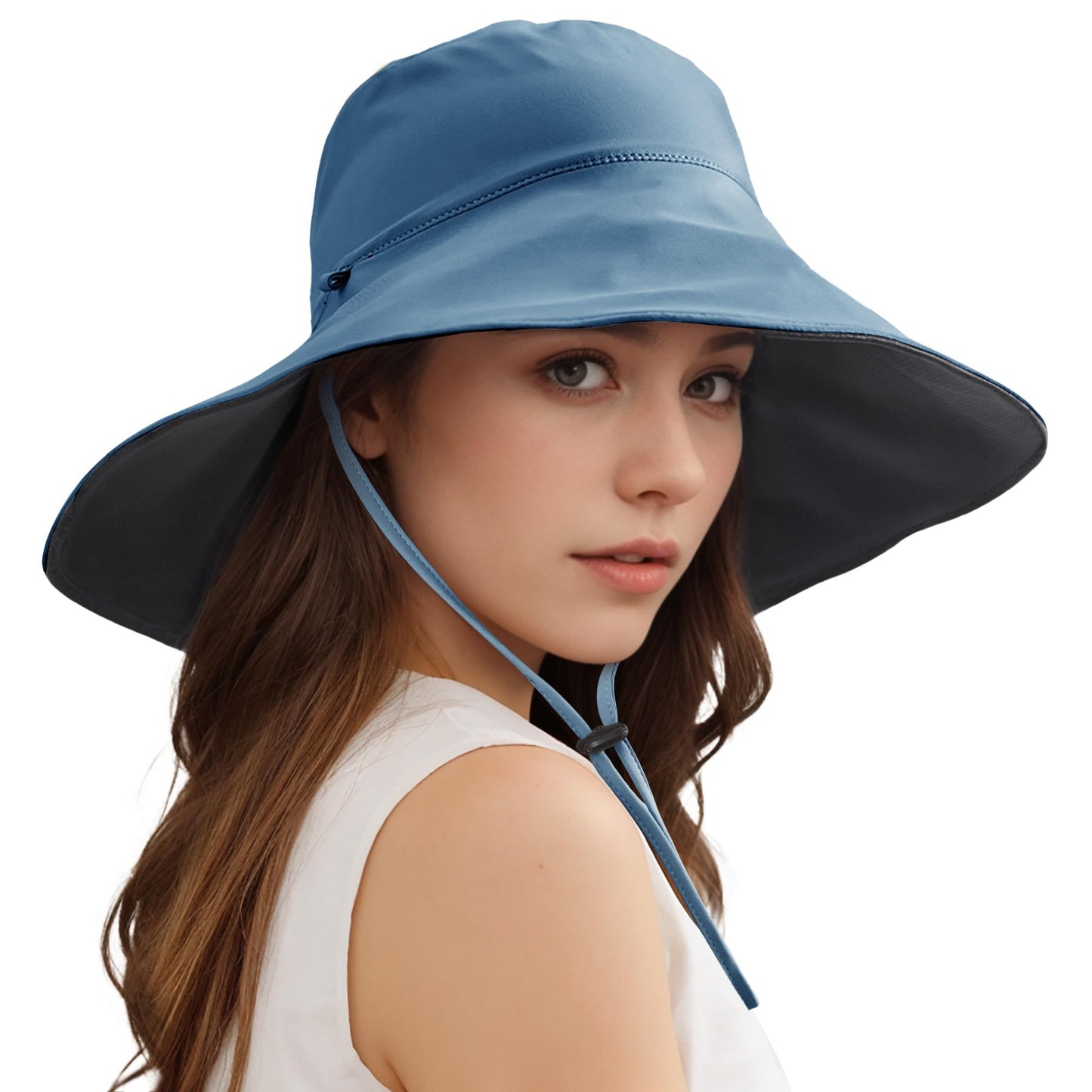 Unisex Wide Brim Double Sided Cooling Bucket Sun Hats