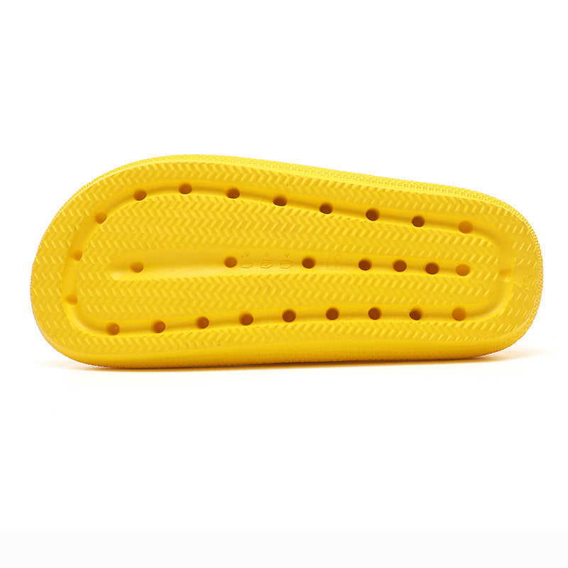 High Elastic Soft Rubber Double Buckle Slippers For Women