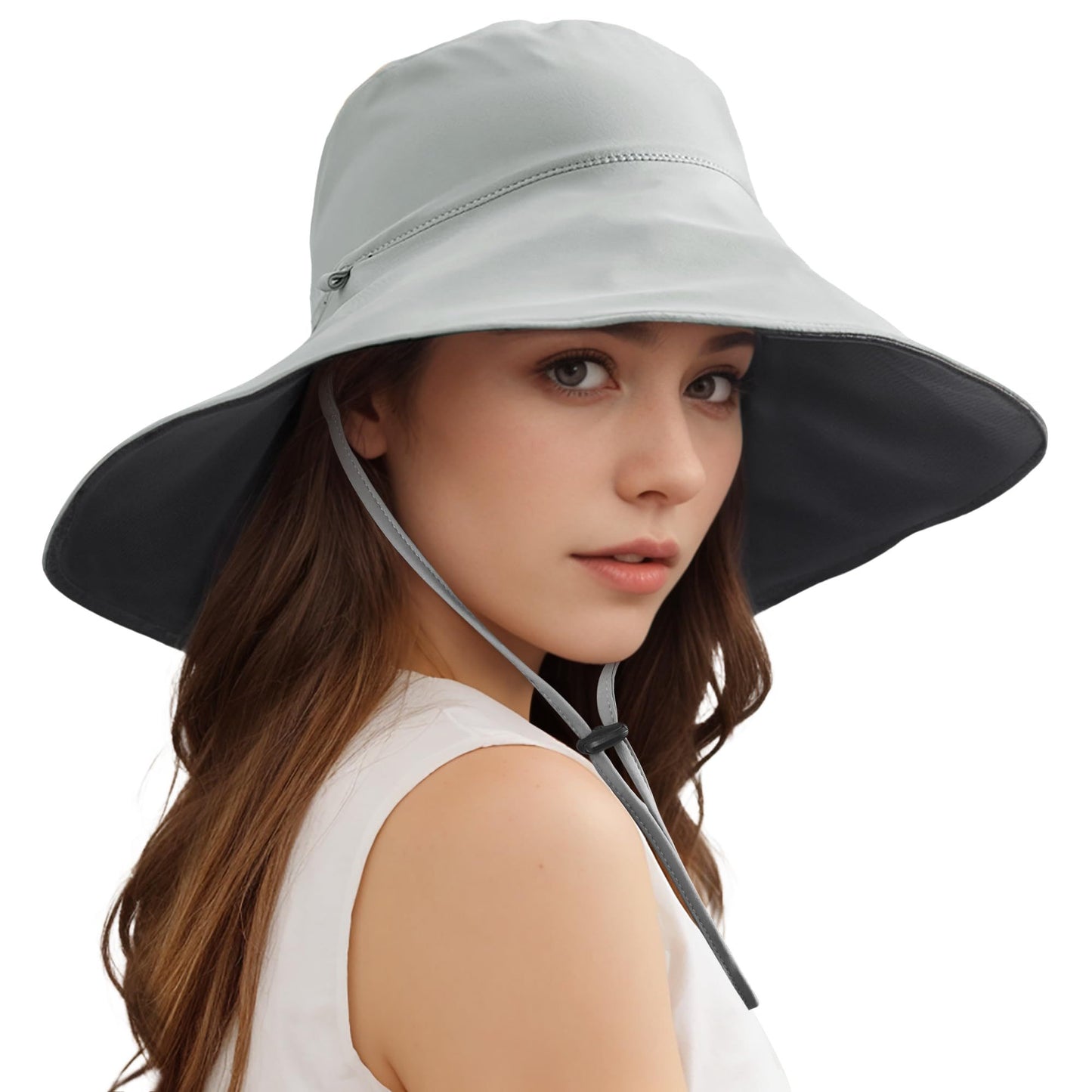 Unisex Wide Brim Double Sided Cooling Bucket Sun Hats