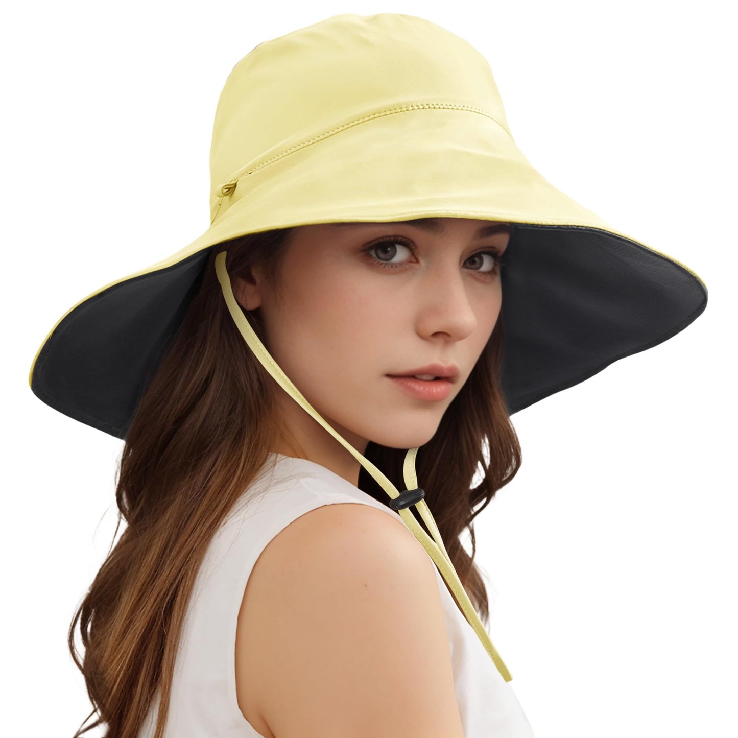 Unisex Wide Brim Double Sided Cooling Bucket Sun Hats