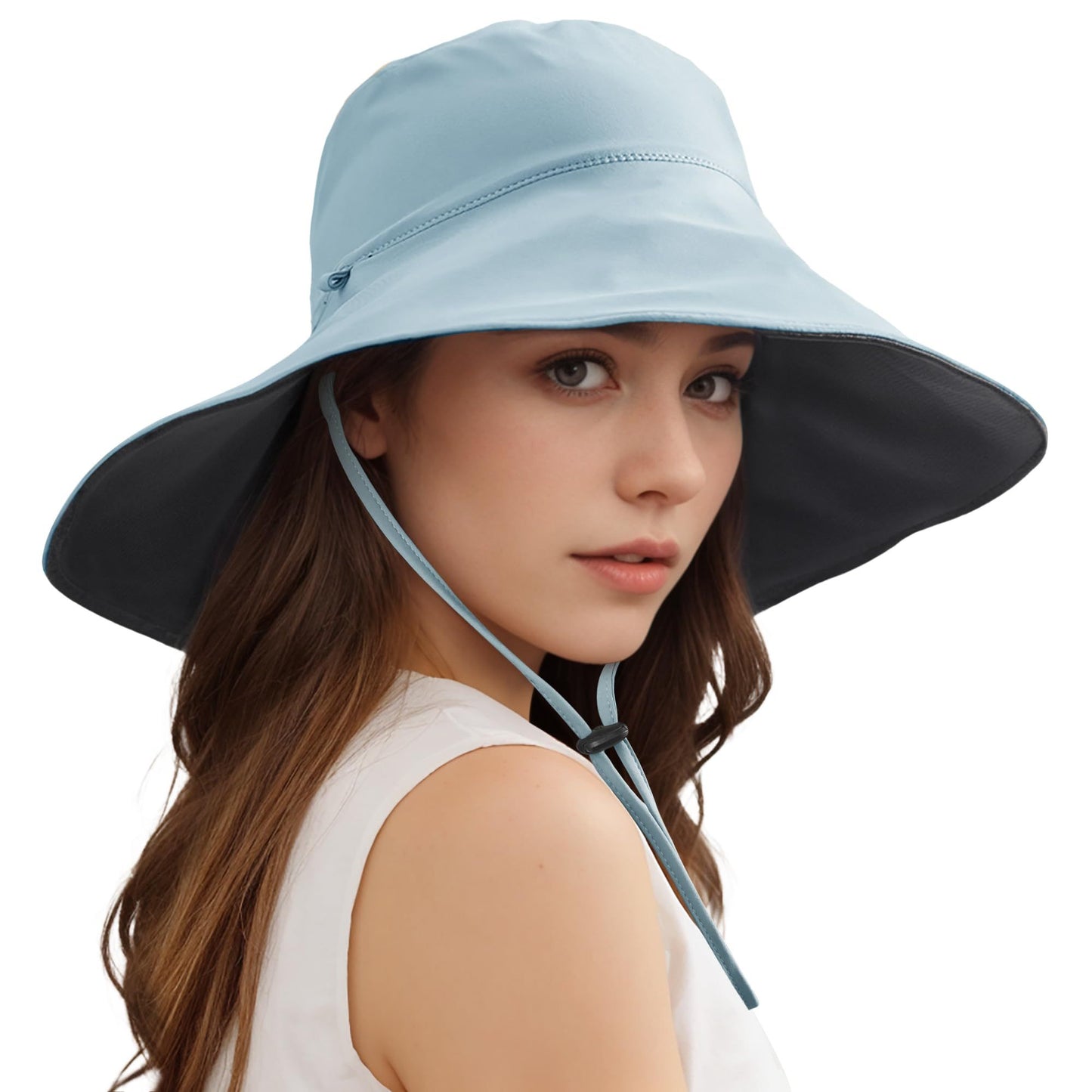 Unisex Wide Brim Double Sided Cooling Bucket Sun Hats