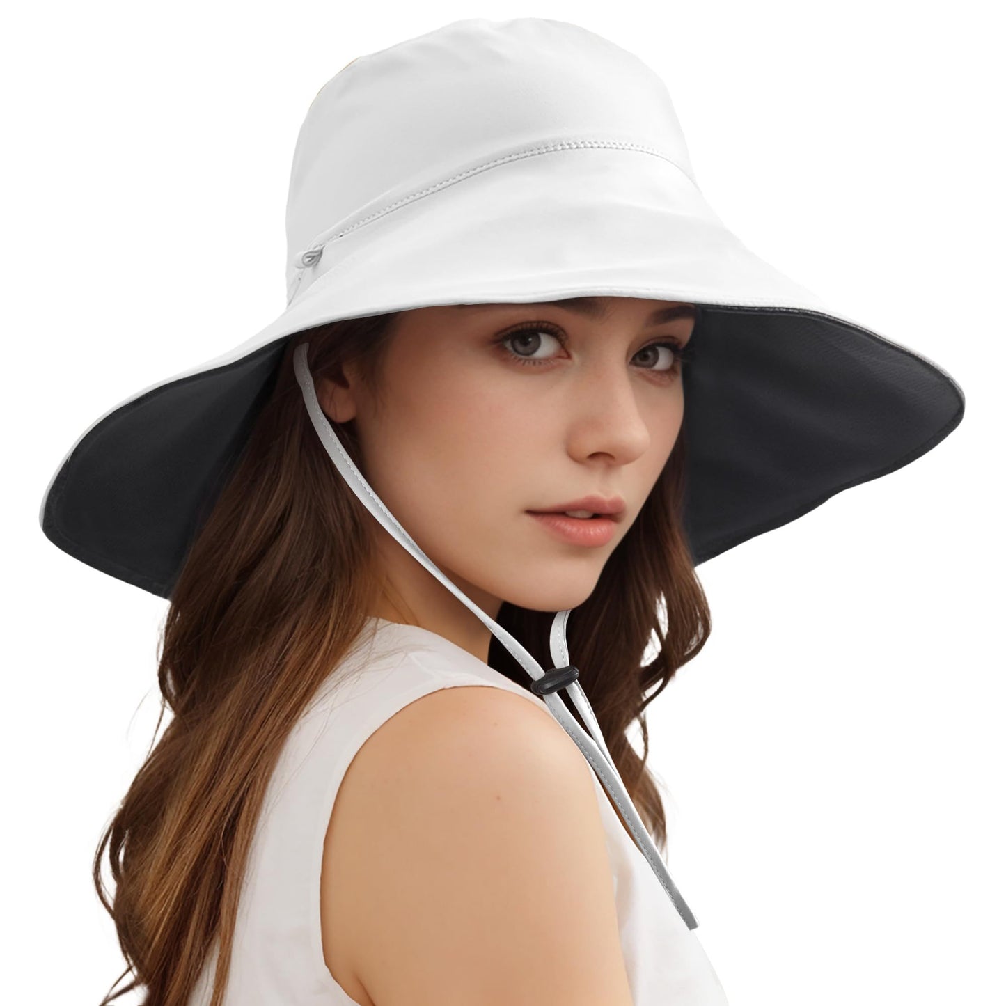 Unisex Wide Brim Double Sided Cooling Bucket Sun Hats