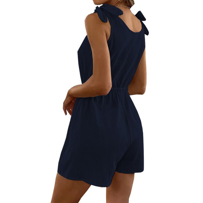 Women's Solid Color Summer One Piece Shorts JaysEssentials