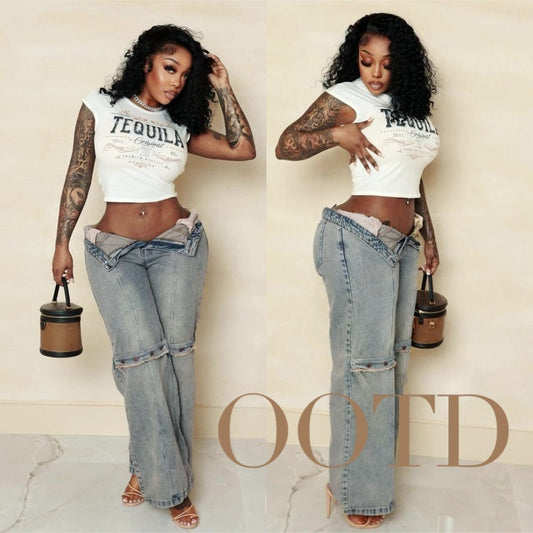 Y2k Baggy Wide Leg Jeans Women Vintage Streetwear Washed Denim Pants Grunge Basic Slouchy Trousers JaysEssentials