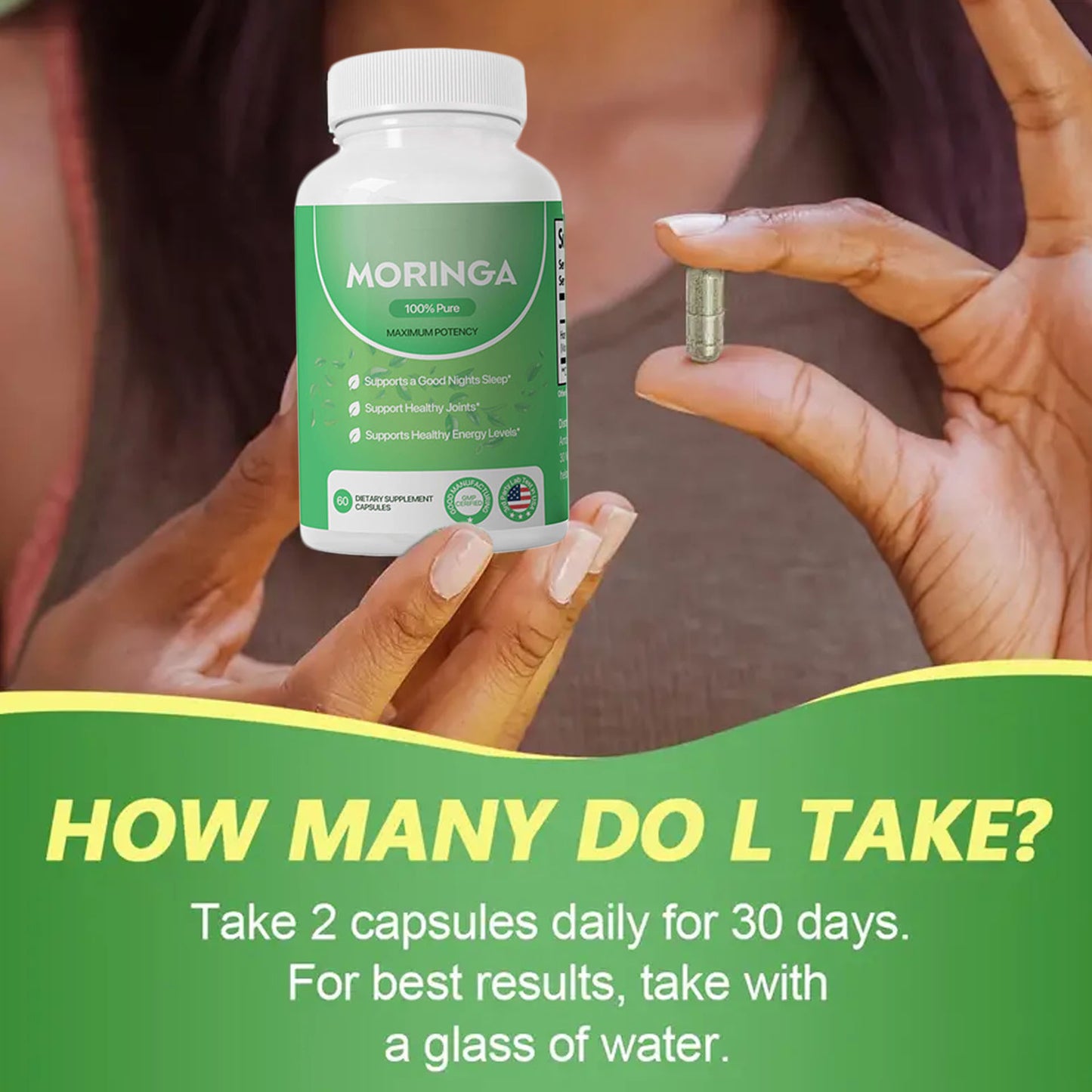 Moringa Capsules for Energy, Metabolism & Immune Support