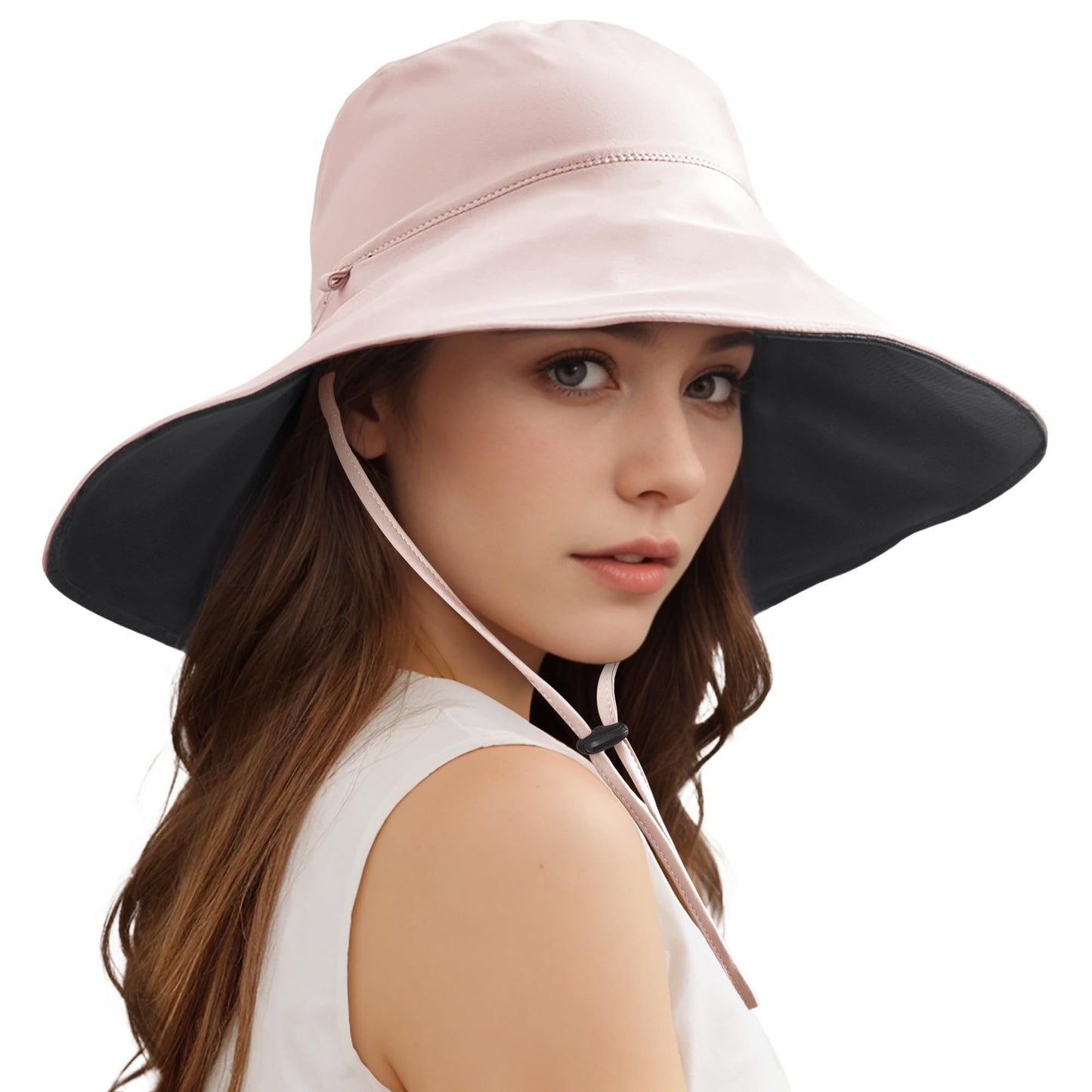 Unisex Wide Brim Double Sided Cooling Bucket Sun Hats