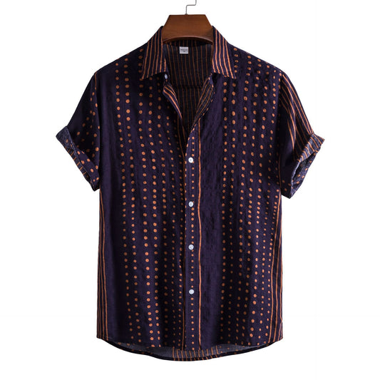 Men's Bamboo And Linen Shirt Lightweight Breathable Casual Shirt for Summer
